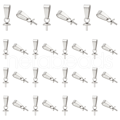 Unicraftale 304 Stainless Steel Peg Bails Pendants STAS-UN0009-27P-1