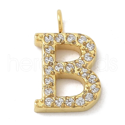 Ion Plating(IP) 304 Stainless Steel Micro Pave Cubic Zirconia Pendants STAS-Z107-03G-02-1