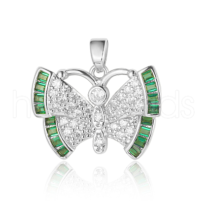3Pcs Brass Micro Pave Cubic Zirconia Pendants ZIRC-OY001-61P-1