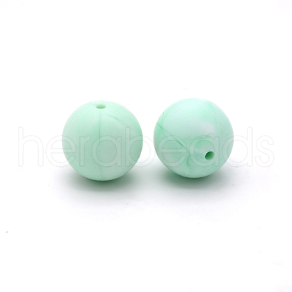 Silicone Beads Round Rubber Bead 15MM Loose Spacer Beads for DIY Supplies Jewelry Keychain Making FIND-SX0001-181-1
