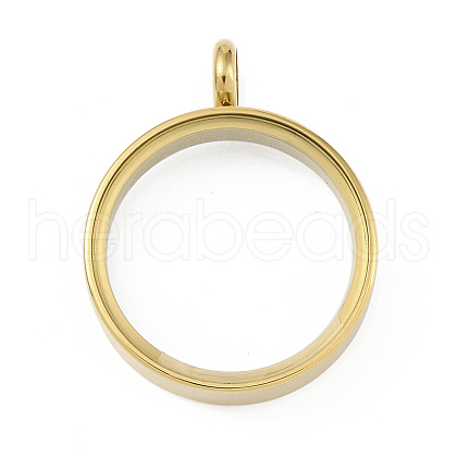 Ion Plating(IP) 304 Stainless Stee Locket Pendants STAS-S132-16G-03-1