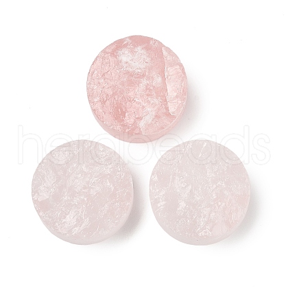 Natural Rose Quartz Cabochons G-K338-39D-02-1