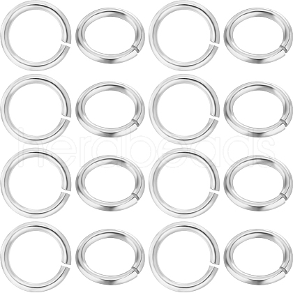 Beebeecraft 50Pcs 925 Sterling Silver Open Jump Rings STER-BBC0006-18B-1