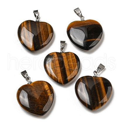 Natural Tiger Eye Pendants G-G956-B71-FF-1