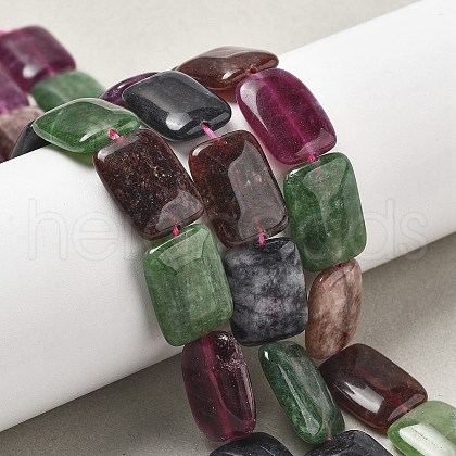 Natural Malaysia Jade Beads Strands G-K392-B14-13x18mm-1