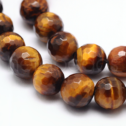 Natural Tiger Eye Beads Strands G-F260-02-10mm-1