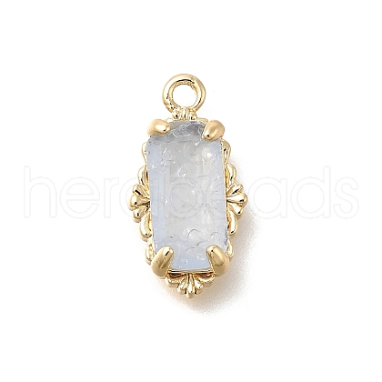 Brass Glass Charms KK-U061-10G-03-1
