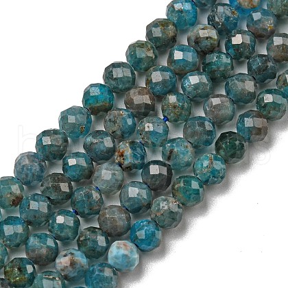 Natural Apatite Beads Strands G-K185-02-4MM-1