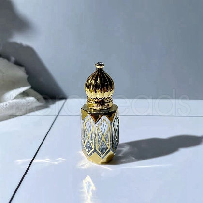 Arabic Style Glass Empty Refillable Roller Ball Bottle PW-WG97347-02-1