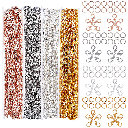 SOFPLATE DIY Iron Cable Chains Bracelets Necklaces Making Kits DIY-SP0002-14A-1