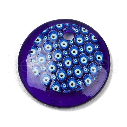 Handmade Lampwork Pendants LAMP-R005-01B-1