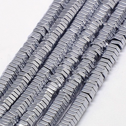 Electroplate Non-magnetic Synthetic Hematite Beads Strands G-J165-2mm-08-1
