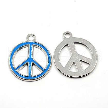 Alloy Enamel Pendants ENAM-P066-2-1