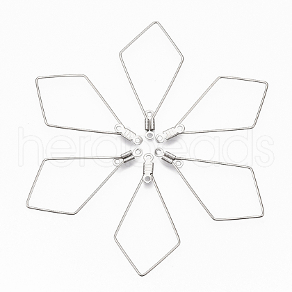 Tarnish Resistant 304 Stainless Steel Wire Pendants X-STAS-T051-002-1