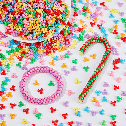  2856Pcs Opaque Acrylic Beads FIND-NB0005-51A-1