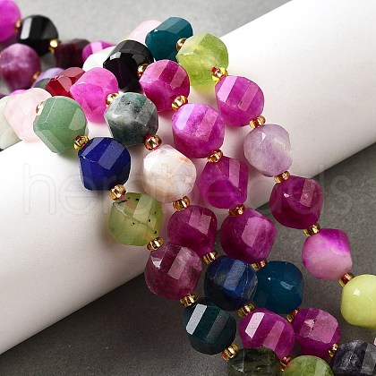 Natural Quartz Dyed Beads Strands G-U023-A02-06-1