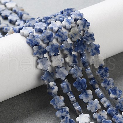 Natural Blue Spot Jasper Beads Strands G-B138-C03-01-1