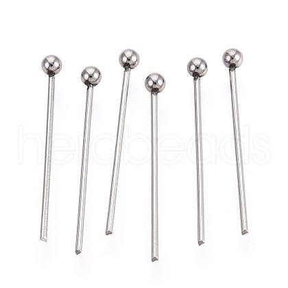 304 Stainless Steel Head Pins STAS-T065-18mm-20P-1