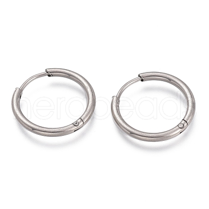 201 Stainless Steel Huggie Hoop Earrings EJEW-O095-02B-1