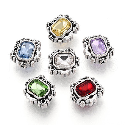 Tibetan Style Alloy Beads TIBE-N013-31AS-1