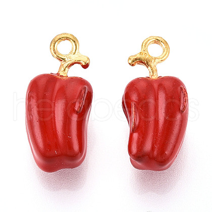 Alloy Enamel Pendants ENAM-N062-05A-G-1