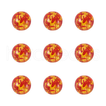 Resin Imitation Amber Beads CRES-TA0001-17-1
