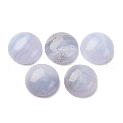 Natural Blue Lace Agate Cabochons G-O185-01B-02-1