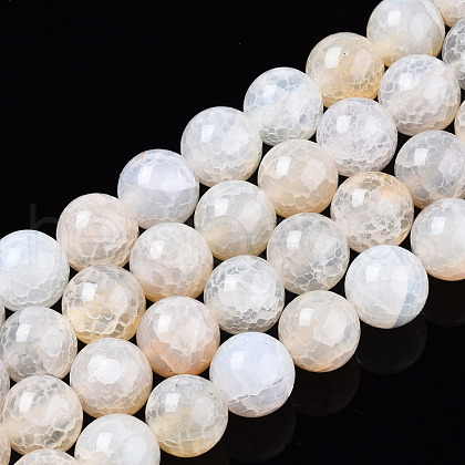 Natural Crackle Agate Beads Strands G-S359-240B-2-1
