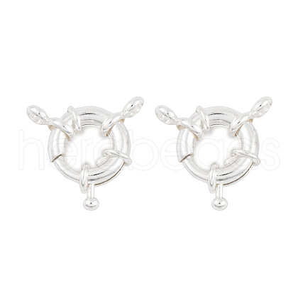 Rack Plating Brass Spring Ring Clasps KK-P269-20C-S-1