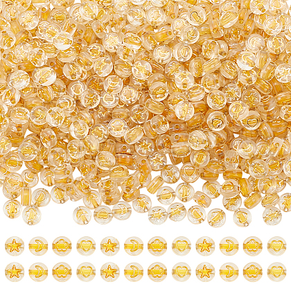 SUNNYCLUE 800Pcs Transparent Acrylic Beads TACR-SC0001-40-1
