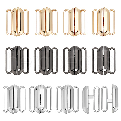   12Pcs 3 Colors Alloy Bikini Clips FIND-PH0018-50-1