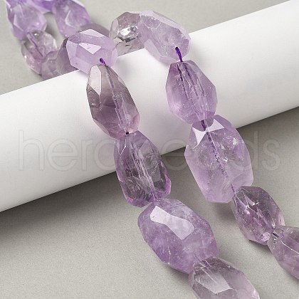 Natural Amethyst Beads Strands G-F790-D01-01-1