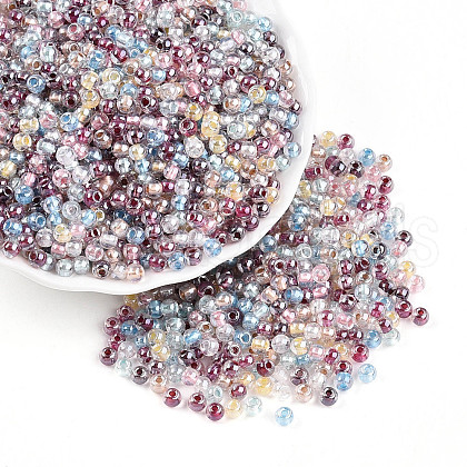 Baking Paint Glass Seed Beads SEED-N007-02K-1