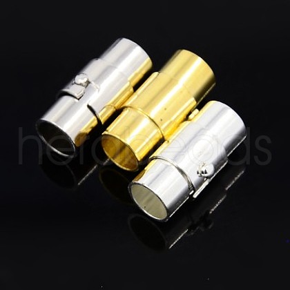 Brass Locking Tube Magnetic Clasps MC076-M-1