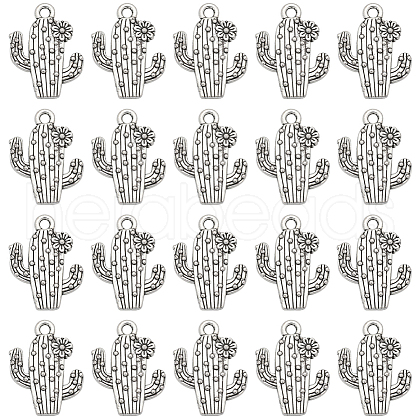 SUNNYCLUE 100Pcs Tibetan Style Alloy Pendants FIND-SC0005-62-1