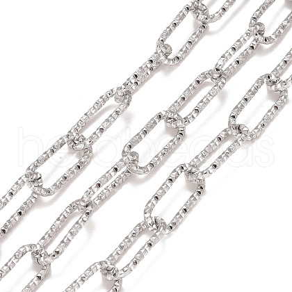 Tarnish Resistant 304 Stainless Steel Paperclip Chains CHS-A007-01P-1