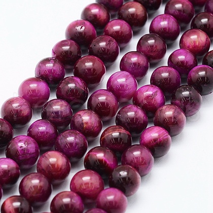 Natural Tiger Eye Beads Strands X-G-F561-8mm-B04-1