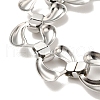 304 Stainless Steel Teardrop Link Chain Bracelets BJEW-Q776-05P-3
