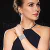 ANATTASOUL 3Pcs 3 Colors Rhinestone Wide Cord Bracelets Set with Velvet Inside BJEW-AN0001-73-5