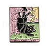 Cat Theme Tarot Card Enamel Pins JEWB-Z009-07C-1
