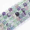 Natural Fluorite Beads Strands X-G-E112-8mm-19-1