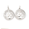 Brass Pendant Cabochon Settings KK-U074-24P-1