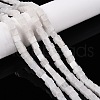 Natural White Jade Beads Strands G-T139-6x6-30A-1