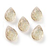 Embossed Glass Rhinestone Pendants GLAA-J101-05B-001PS-1