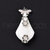 Natural White Shell Pendants SSHEL-C009-01P-3