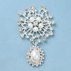 Zinc Alloy Rhinestone Pendants PALLOY-Z017-01C-S-1