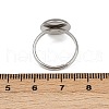 304 Stainless Steel Cuff Ring Components STAS-D372-05P-01C-3
