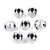 Halloween Opaque ABS Plastic Imitation Pearl Enamel Beads KY-G020-01G-3