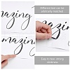 PVC Quotes Wall Sticker DIY-WH0200-041-5