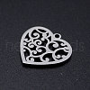 Non-Tarnish 201 Stainless Steel Pendants STAS-T046-JN254-1-2